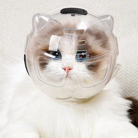 Ventilated Clear Cat Grooming Hood