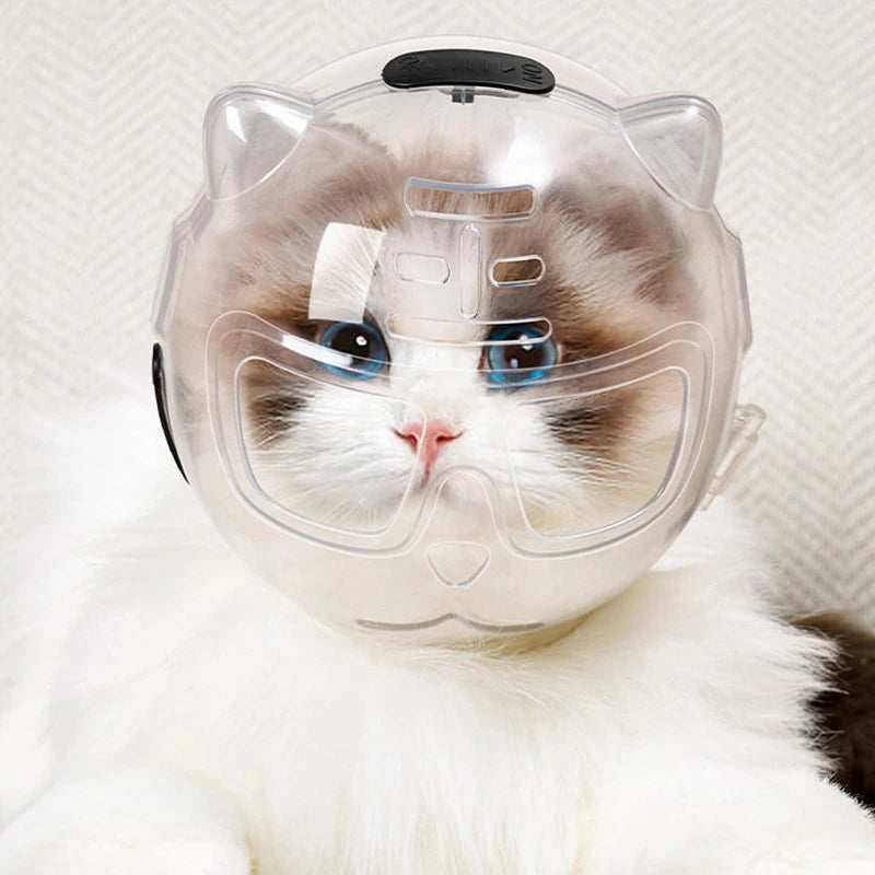 Ventilated Clear Cat Grooming Hood Main image