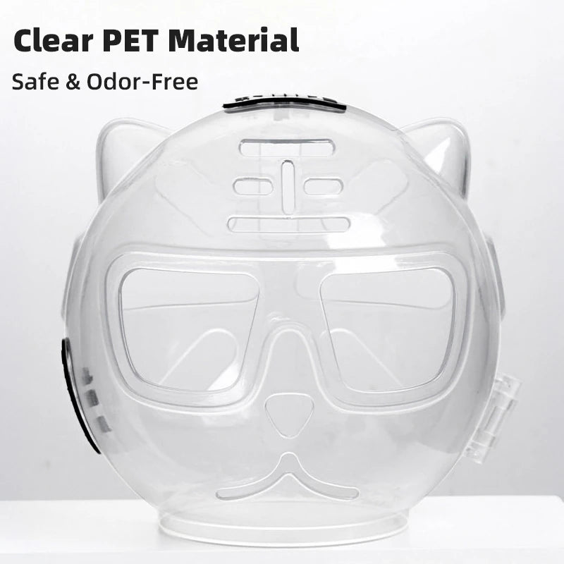 Ventilated Clear Cat Grooming Hood - pcxb-8594-4
