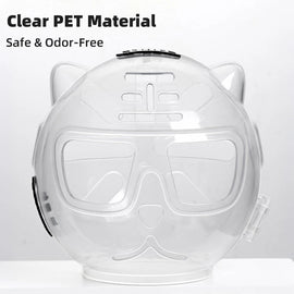 Ventilated Clear Cat Grooming Hood - pcxb-8594-4