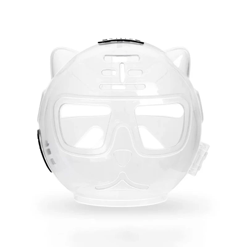 Ventilated Clear Cat Grooming Hood - pcxb-8594-a-WH