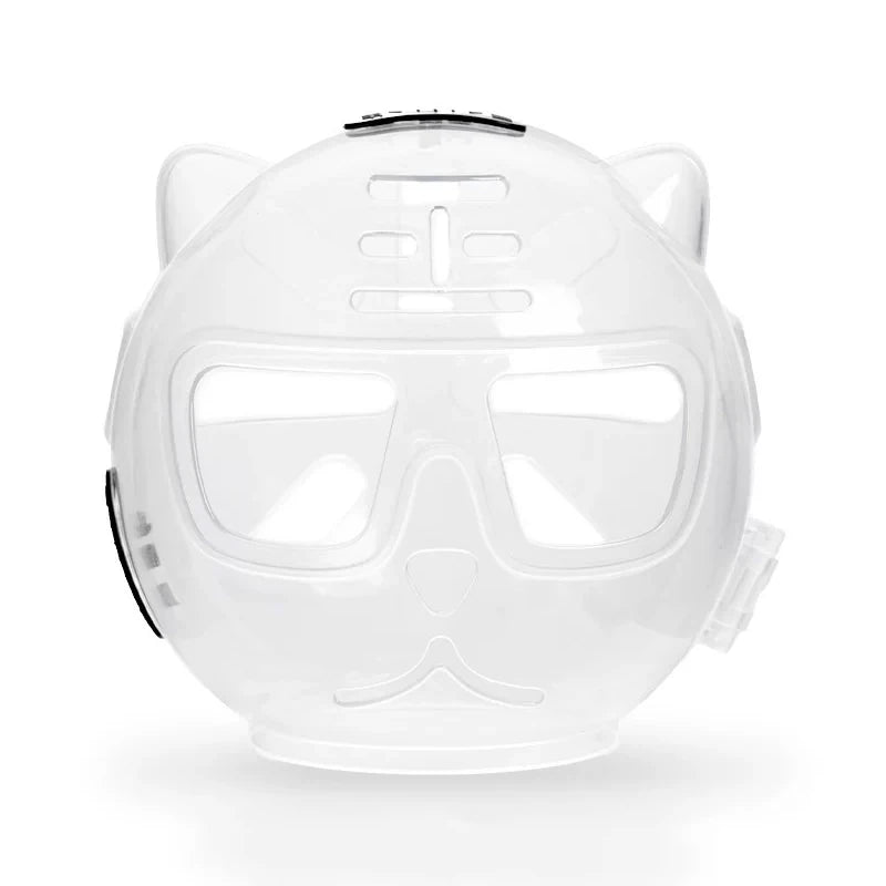 Ventilated Clear Cat Grooming Hood - pcxb-8594-b-WH