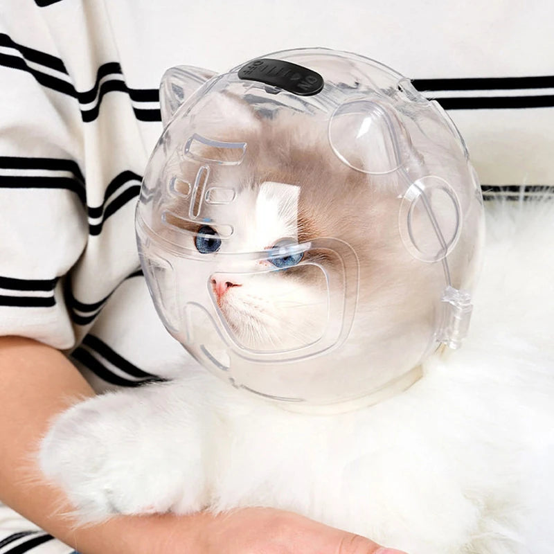 Ventilated Clear Cat Grooming Hood - pcxb-8594
