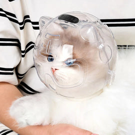 Ventilated Clear Cat Grooming Hood - pcxb-8594