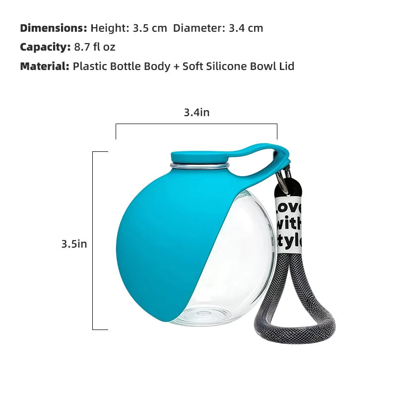 Foldable Pet Water Bottle and Travel Bowl - pddwx-8600-9