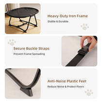 Foldable Elevated Round Pet Bed - pdono-8583-5