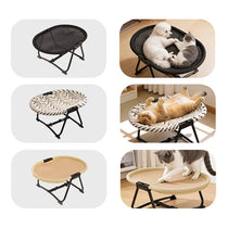 Foldable Elevated Round Pet Bed - pdono-8583-6
