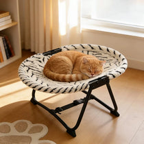 Foldable Elevated Round Pet Bed - pdono-8583 sku-01