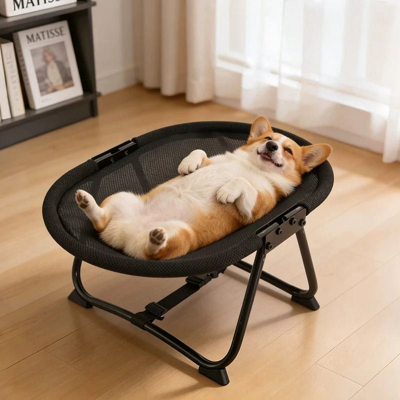 Foldable Elevated Round Pet Bed - pdono-8583 sku-03