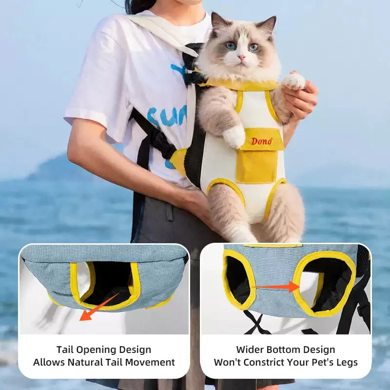 Breathable Front and Backpack Pet Carrier - pdono-8591-3