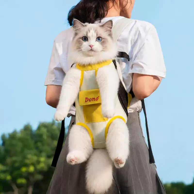 Breathable Front and Backpack Pet Carrier - pdono-8591