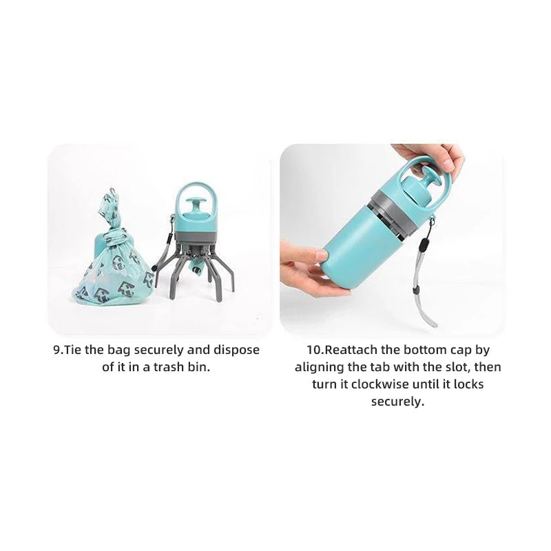No-Touch Pet Waste Scooper with Bag Holder - petigo-8590-6