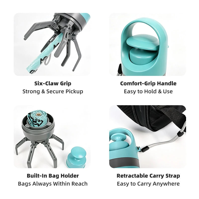 No-Touch Pet Waste Scooper with Bag Holder - petigo-8590-7