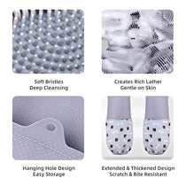 Extra-Long Silicone Pet Grooming Gloves - pfhtd-8597-4