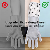 Extra-Long Silicone Pet Grooming Gloves - pfhtd-8597-5