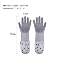 Extra-Long Silicone Pet Grooming Gloves - pfhtd-8597-6