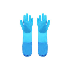 Extra-Long Silicone Pet Grooming Gloves - pfhtd-8597-a-BU