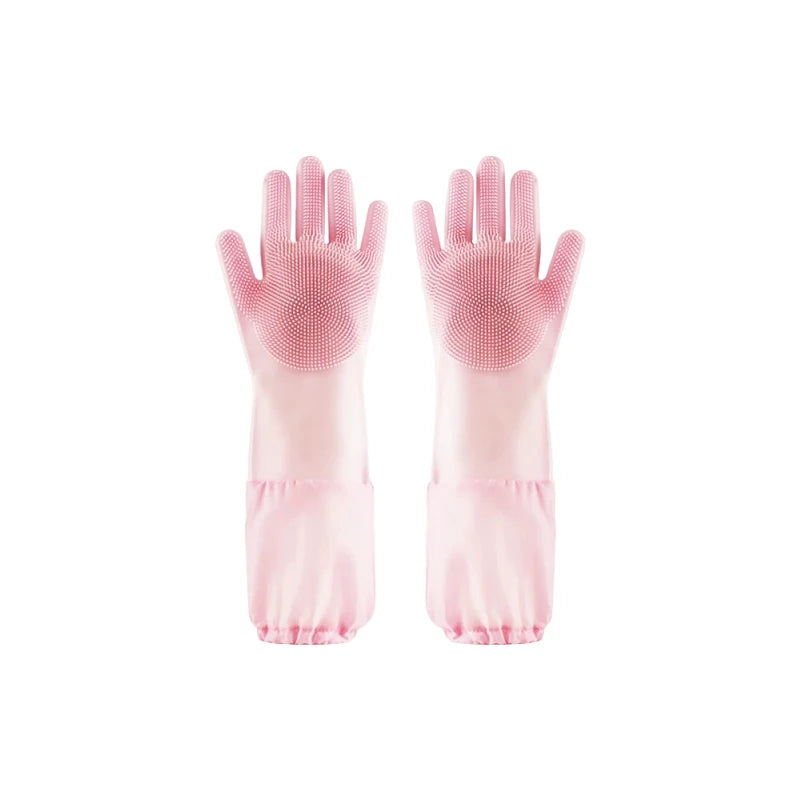 Extra-Long Silicone Pet Grooming Gloves - pfhtd-8597-a-PK