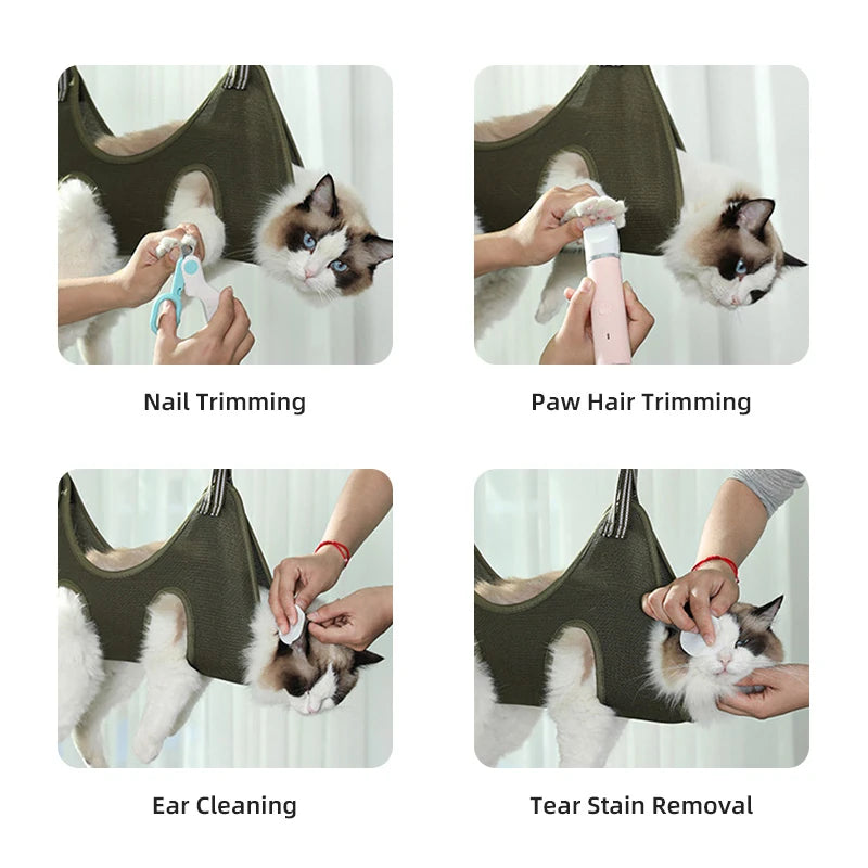 Breathable Pet Grooming Hammock - phdyzm-8589-4
