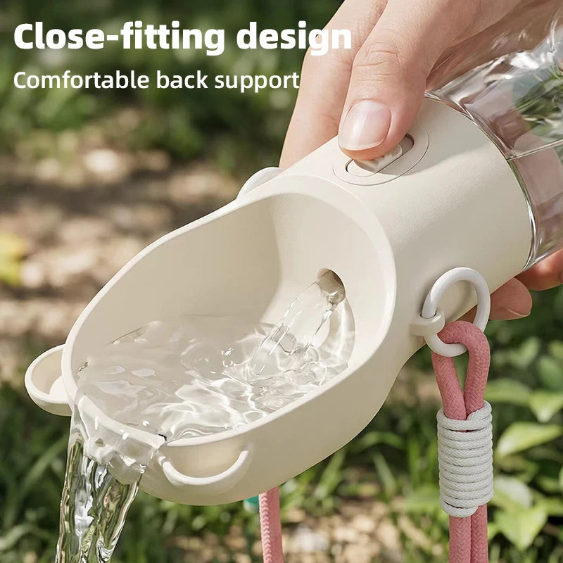 Portable Pet Water Bottle with Shoulder Strap
