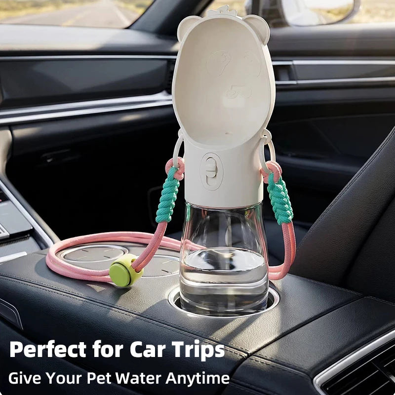 Portable Pet Water Bottle with Shoulder Strap - phoopet-8521-4
