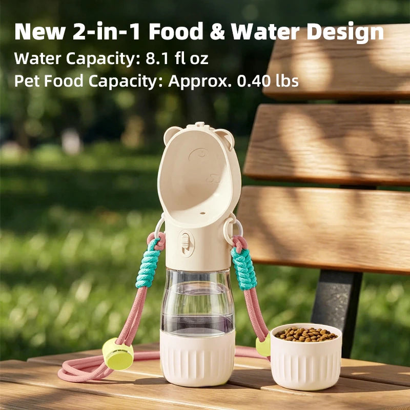 Portable Pet Water Bottle with Shoulder Strap - phoopet-8521-5