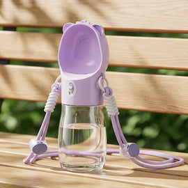 Portable Pet Water Bottle with Shoulder Strap - phoopet-8521-6
