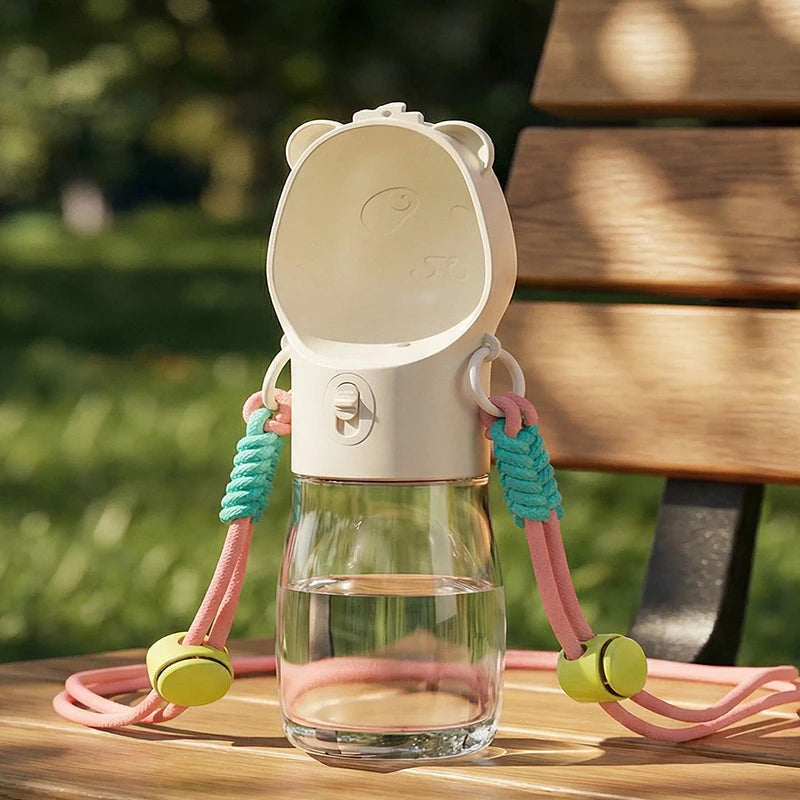Portable Pet Water Bottle with Shoulder Strap - phoopet-8521-8