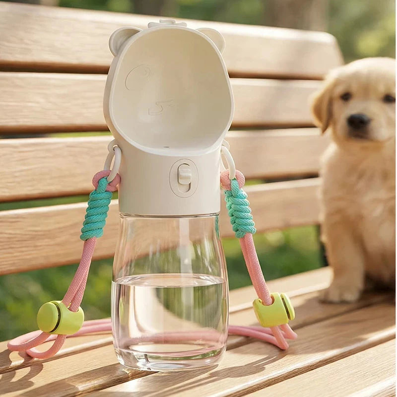 Portable Pet Water Bottle with Shoulder Strap - phoopet-8521