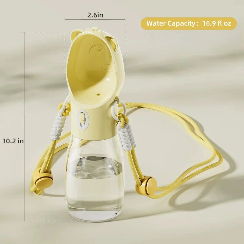 Portable Pet Water Bottle with Shoulder Strap - phoopet-8521 sku-02
