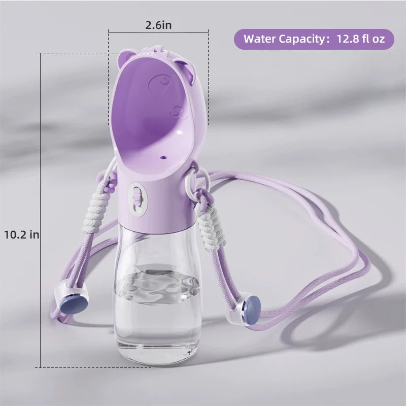 Portable Pet Water Bottle with Shoulder Strap - phoopet-8521 sku-04