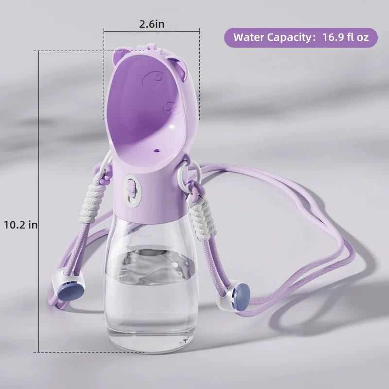 Portable Pet Water Bottle with Shoulder Strap - phoopet-8521 sku-05