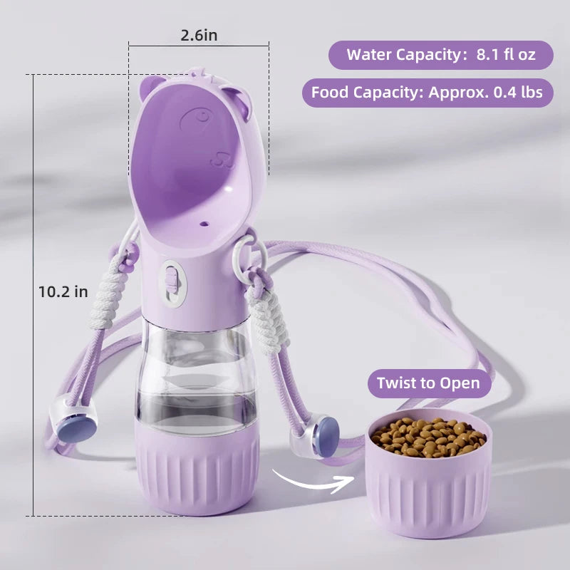 Portable Pet Water Bottle with Shoulder Strap - phoopet-8521 sku-06