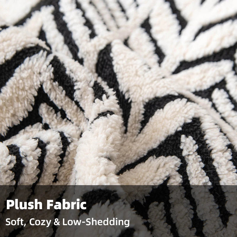 Plush Pet Sofa Protector Bed with Bolster - pkaj-8584-3