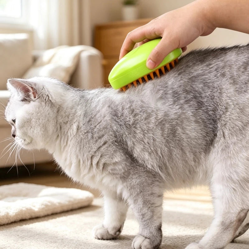3-in-1 Pet Grooming Brush with Mist Spray Main image