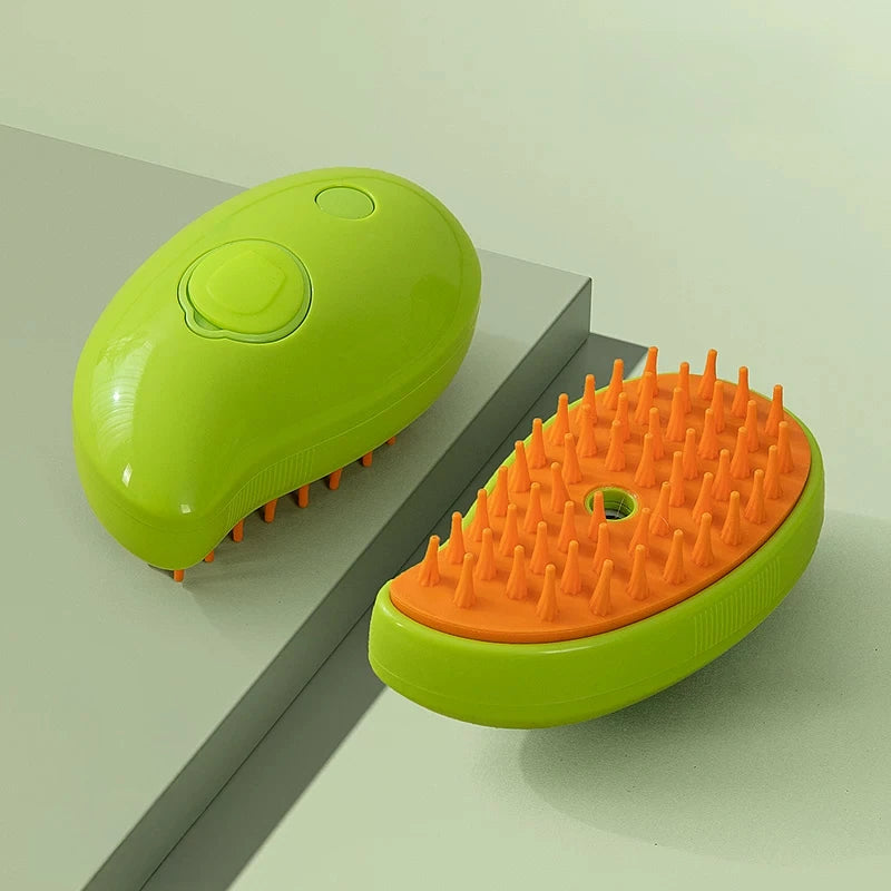 3-in-1 Pet Grooming Brush with Mist Spray - pkcyx-8587-a-YE