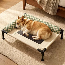 Elevated Cooling Pet Bed with Padded Bolsters - pmcbw-8580