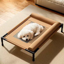 Elevated Cooling Pet Bed with Padded Bolsters - pmcbw-8580 sku-02