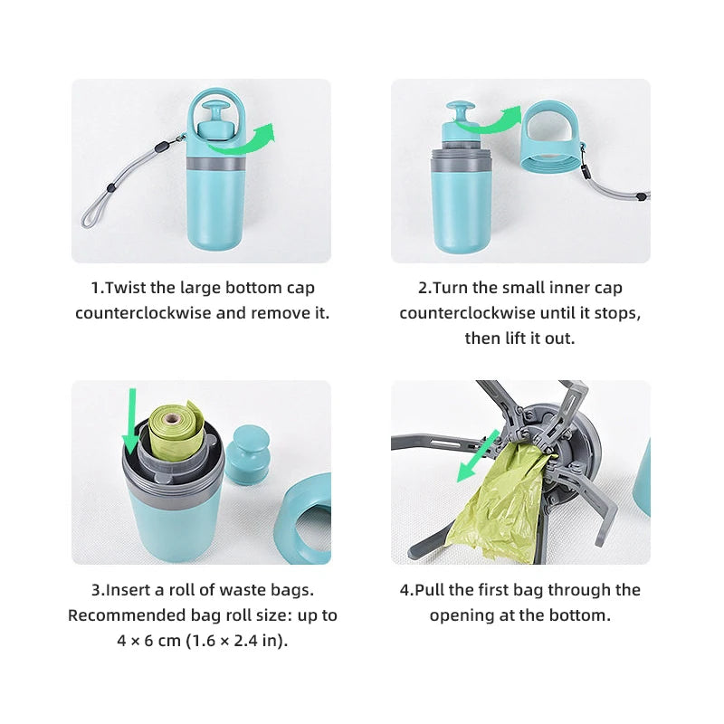 Portable No-Touch Pet Waste Scooper - pmgdj-8585-4