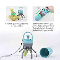 Portable No-Touch Pet Waste Scooper - pmgdj-8585-6