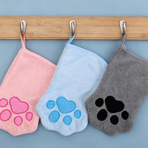 Absorbent Paw-Shaped Pet Grooming Mitt - pmgdj-8586-2
