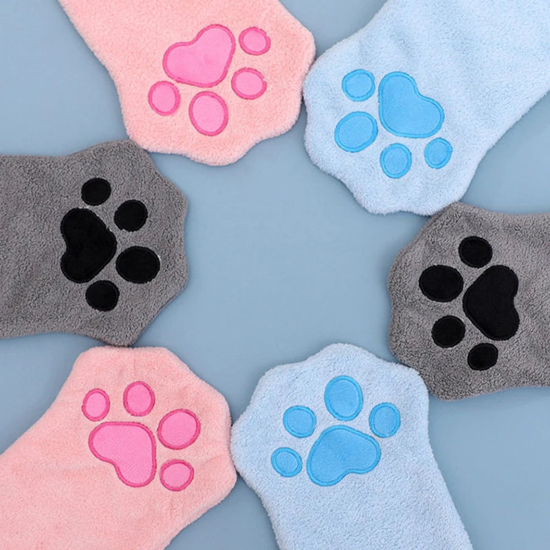 Absorbent Paw-Shaped Pet Grooming Mitt - pmgdj-8586-5