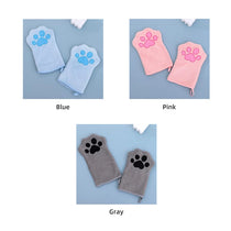 Absorbent Paw-Shaped Pet Grooming Mitt - pmgdj-8586-6