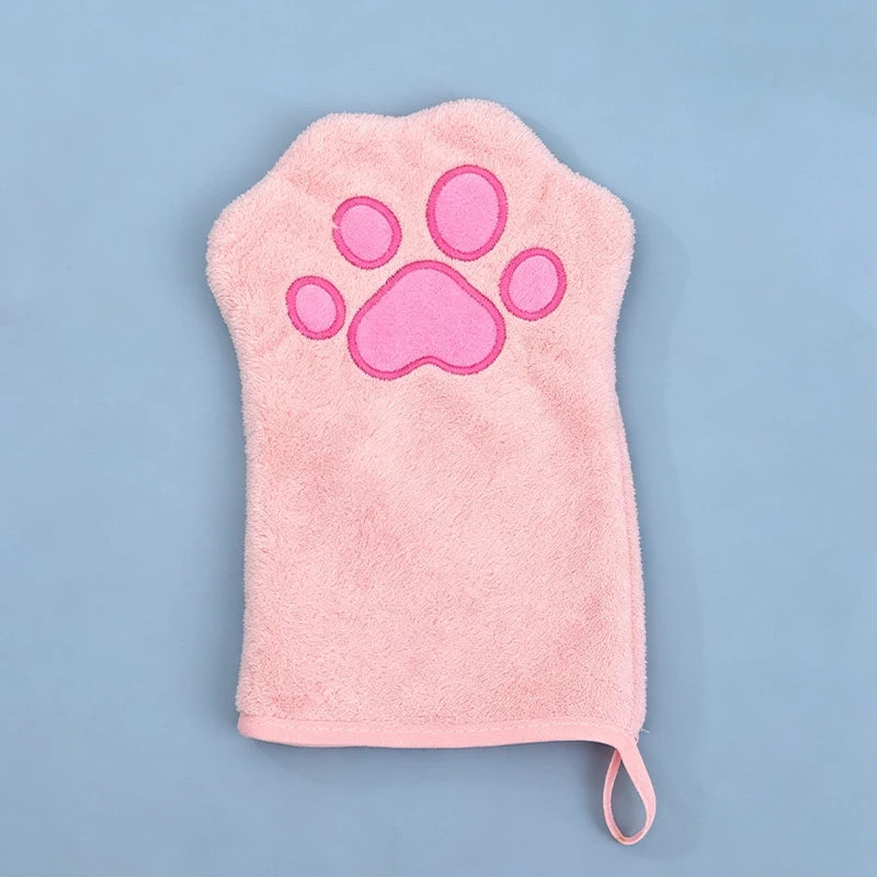 Absorbent Paw-Shaped Pet Grooming Mitt - pmgdj-8586-a1-PK