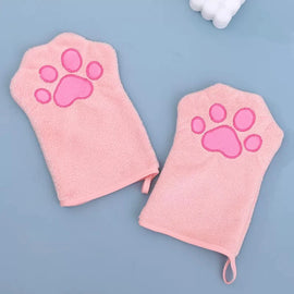 Absorbent Paw-Shaped Pet Grooming Mitt - pmgdj-8586-a2-PK