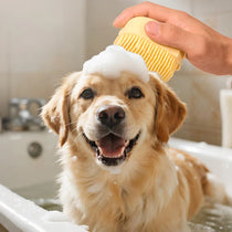 Silicone Shampoo Dispensing Pet Bath Brush - pmlcw-8598