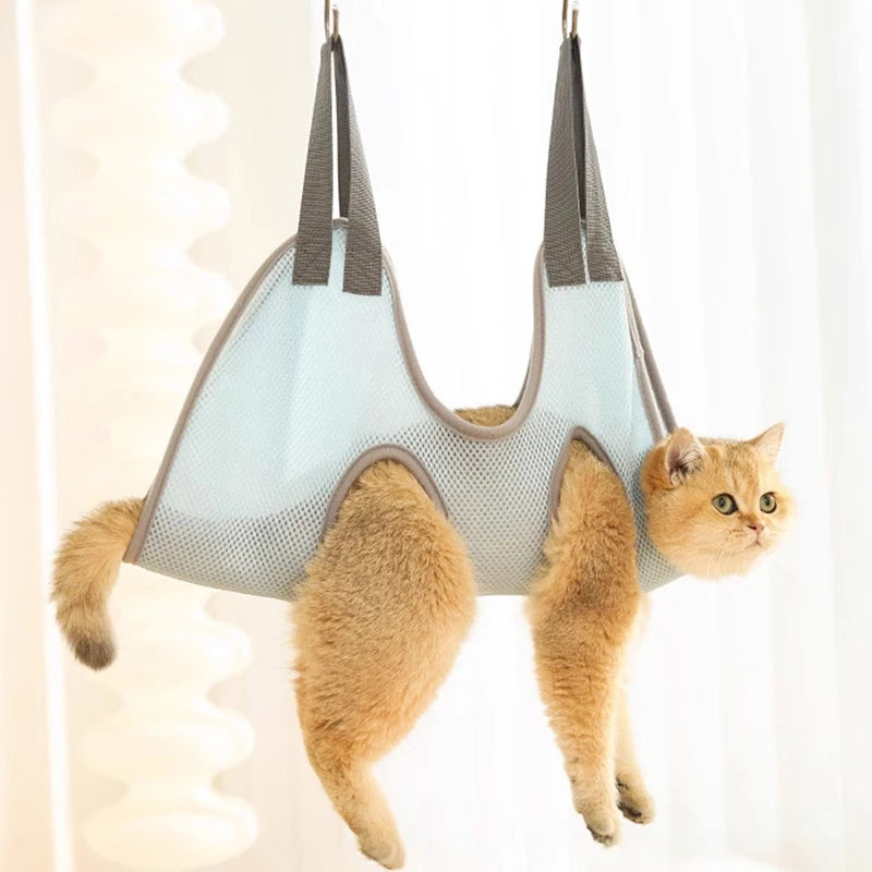 Breathable Pet Grooming Hammock with Hooks - pqxcw-8599-2