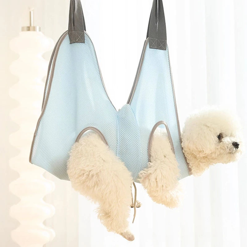 Breathable Pet Grooming Hammock with Hooks - pqxcw-8599-6
