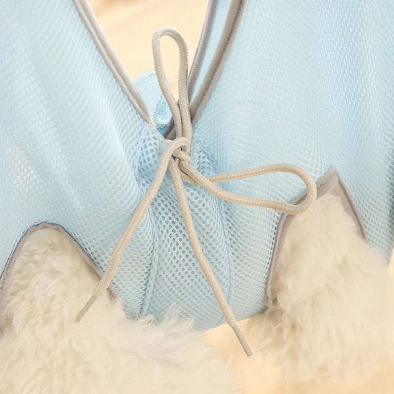 Breathable Pet Grooming Hammock with Hooks - pqxcw-8599-7