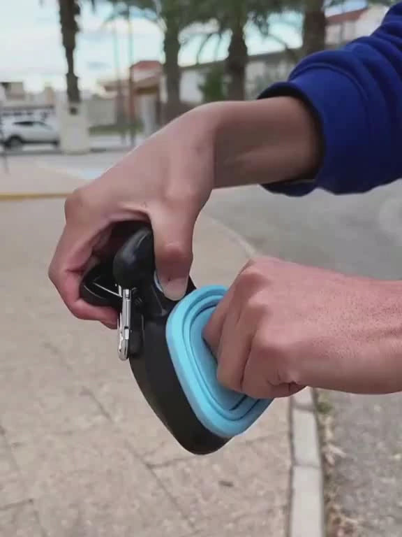 Collapsible Pet Waste Bag Holder and Scooper